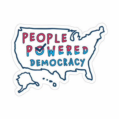 Decal 2 "People Powered Democracy" 