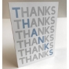 Blue Thanks - Blank Card with Envelope
