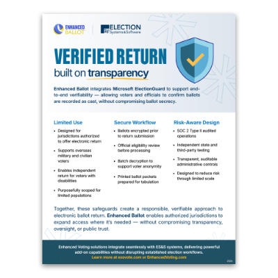 Enhanced Ballot - Verified Return 