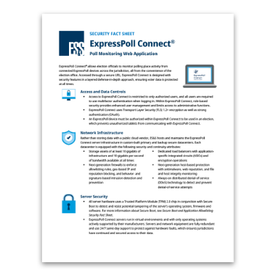 ExpressPoll Connect - Security Fact Sheet 