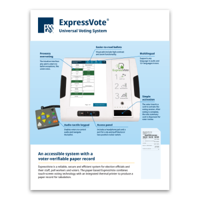 ExpressVote One-Sheet (ADA) 