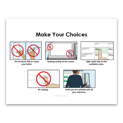 ExpressVote XL Make Your Choices Poster 