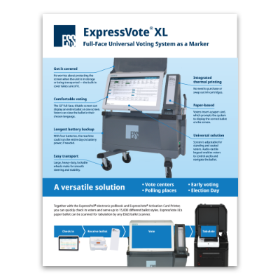 ExpressVote XL (Marking Only) One-Sheet 