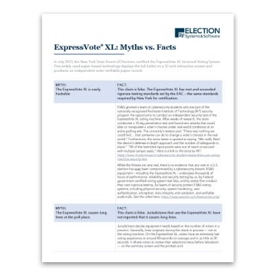 ExpressVote XL: Myths vs. Facts 