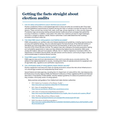 FAQ Election Audits 