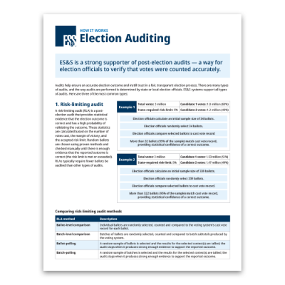 How It Works: Election Auditing 