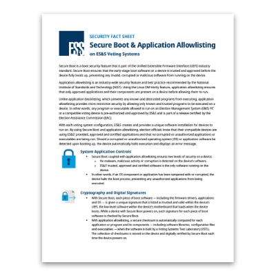 Secure Boot and Application Allowlisting - Security Fact Sheet 