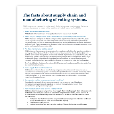 Supply Chain FAQ 