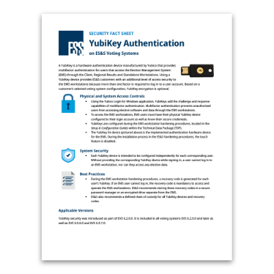 YubiKey Encryption - Security Fact Sheet 