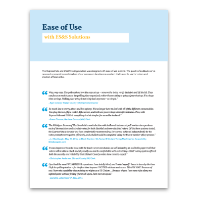 Customer Quotes: Ease of Use 